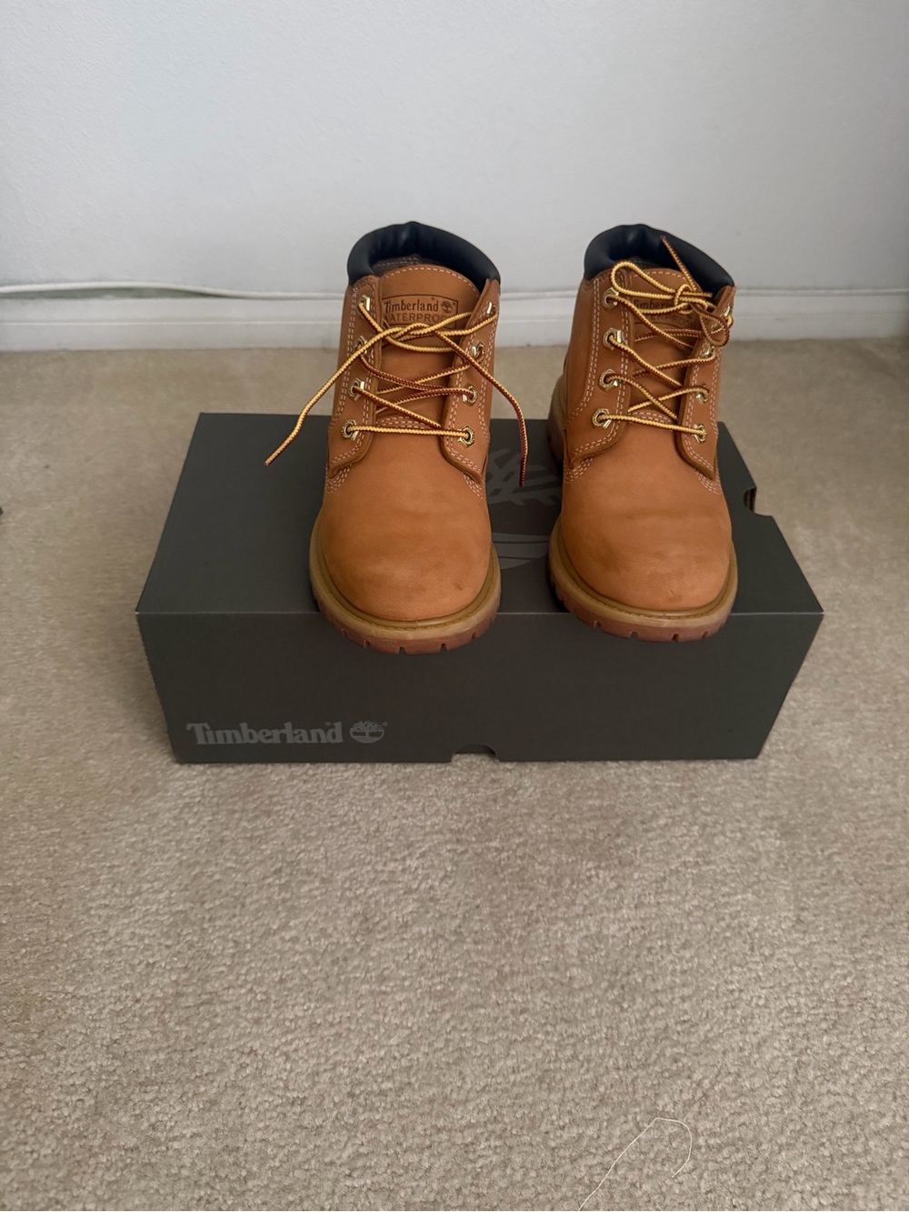 Timberland Men's Honey Brown Nubuck Work Boots
